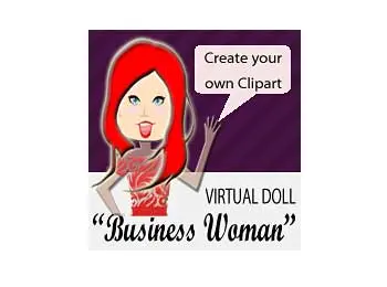 Business Woman Virtual Doll Clipart